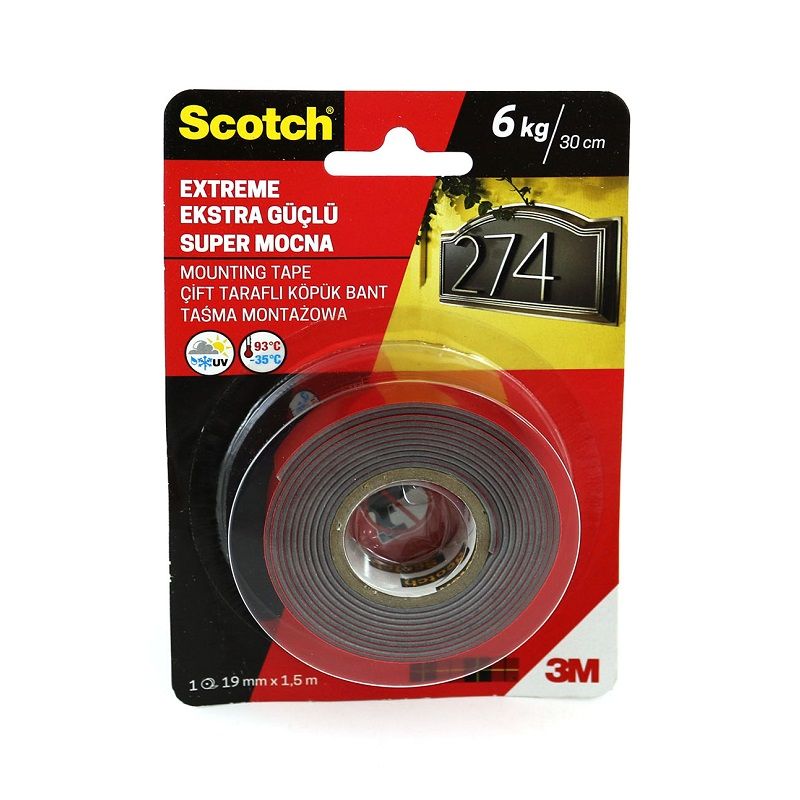 3M 4002 EXTRA GÜÇ MONTAJ BANDI 19 MM 1.5
