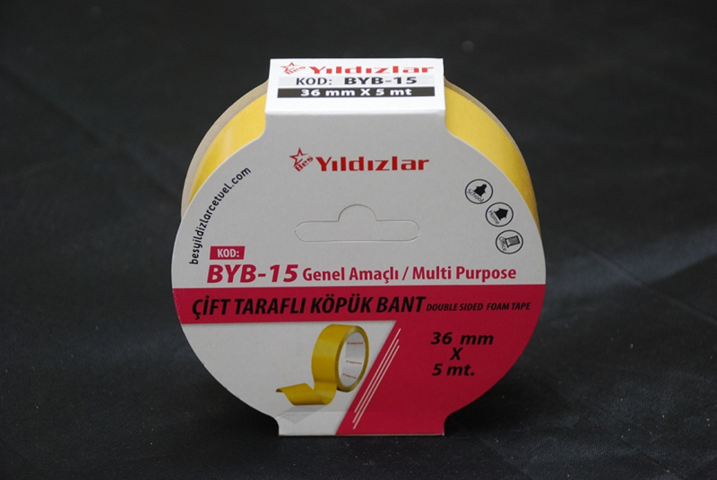 YILDIZLAR 36x5 ÇİFT TARAFLI KÖPÜK BANT BYB-15