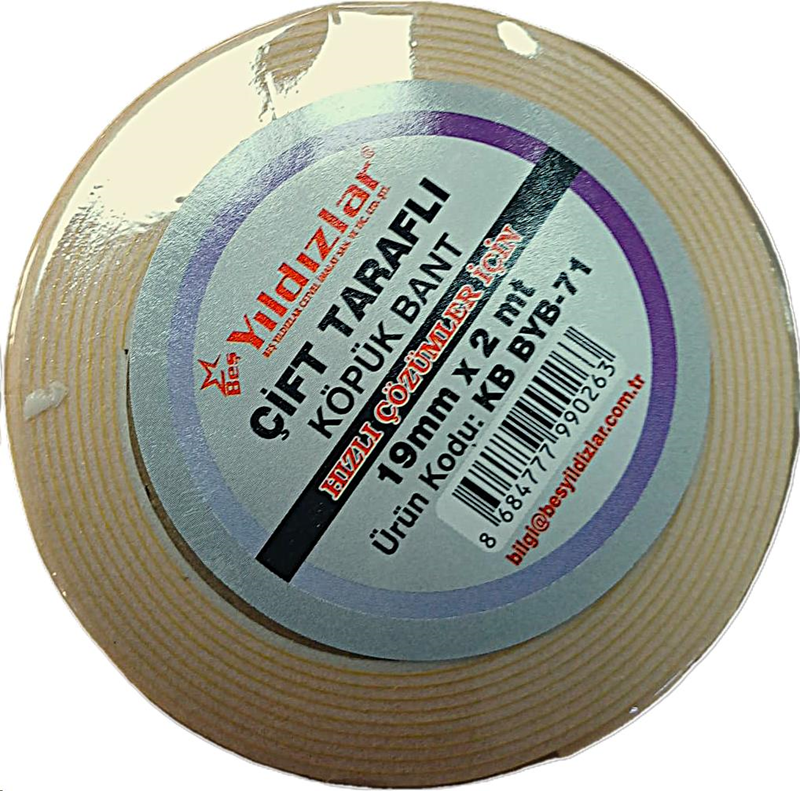 YILDIZLAR 19x2 ÇİFT TARAFLI KÖPÜK BANT BYB-71