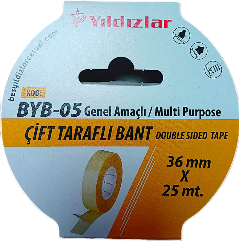 YILDIZLAR 36x25 ÇİFT TARAFLI BANT BYB-05