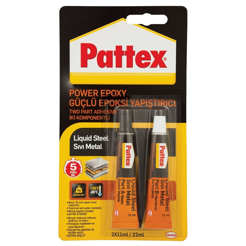 PATTEX METAL RAPİD EPOXY GÜÇLÜ YAPIŞTIRICI 2x11 ml 2902743