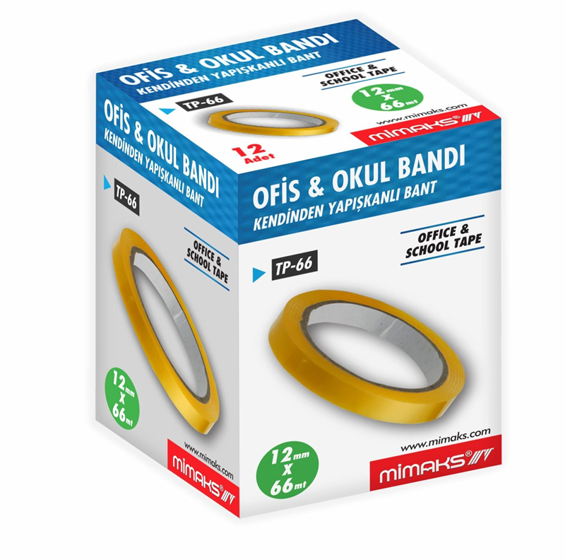 MİMAKS TP-66 OKUL VE BÜRO BANT 12x66