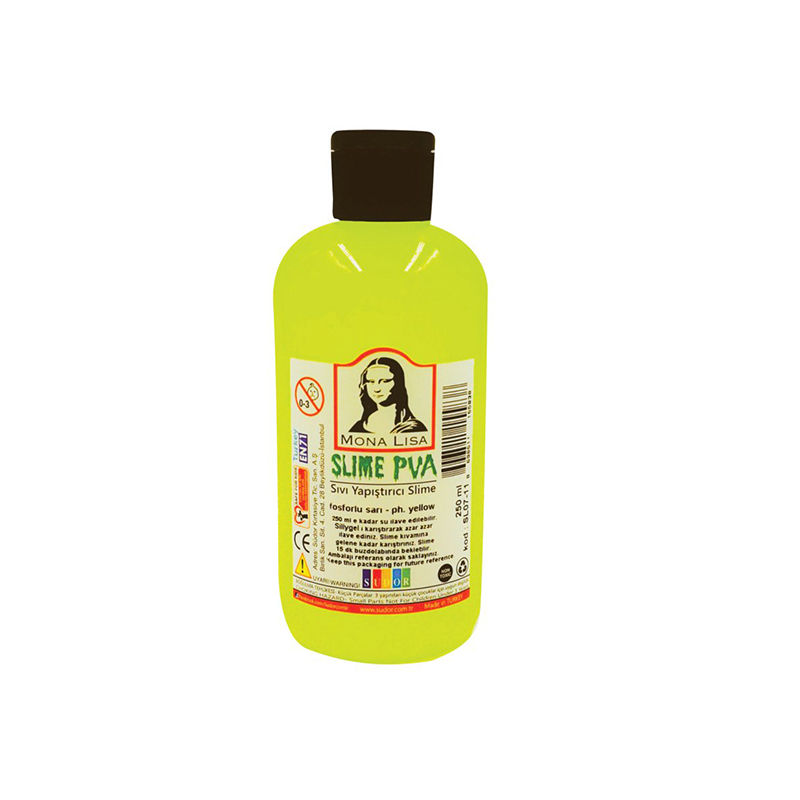 SÜDOR SLIME FOSFORLU SARI 250 ml SL07-11