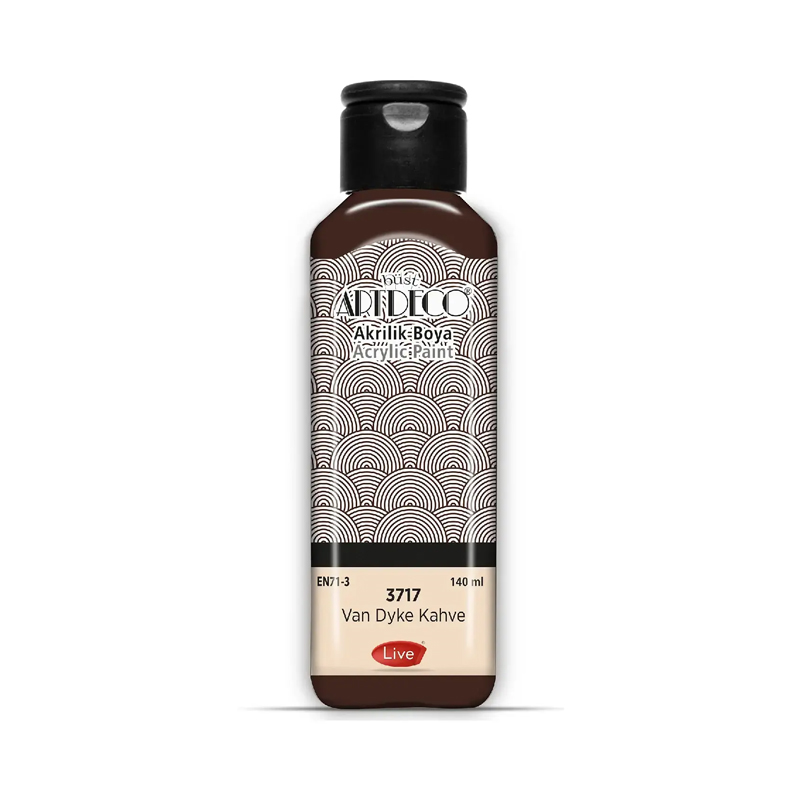 ARTDECO AKRİLİK BOYA 140 ML VAN DYKE KAHVE 070R-3717