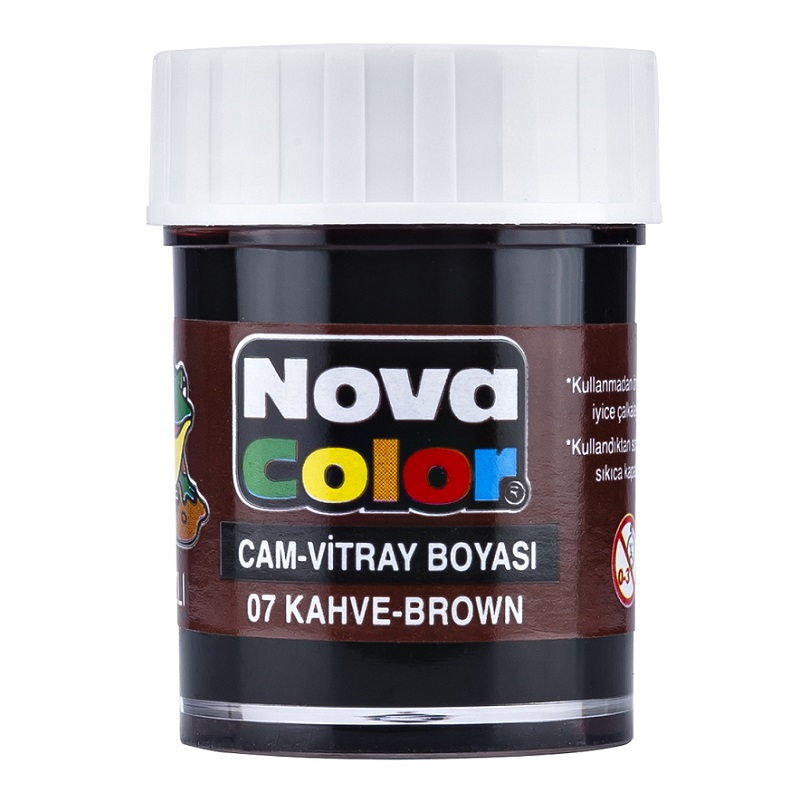 NOVA COLOR CAM BOYASI KAHVERENGİ SU BAZLI NC-155