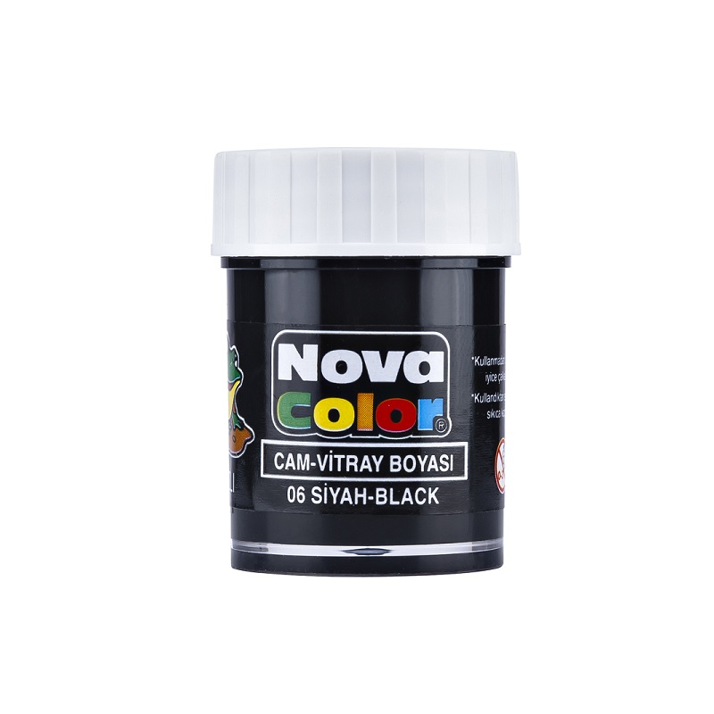 NOVA COLOR CAM BOYASI SİYAH SU BAZLI NC-154
