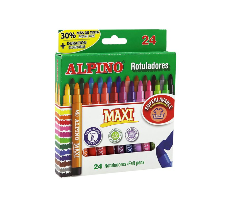 ALPINO 24 RENK MAXI KEÇELİ KALEM AR-07