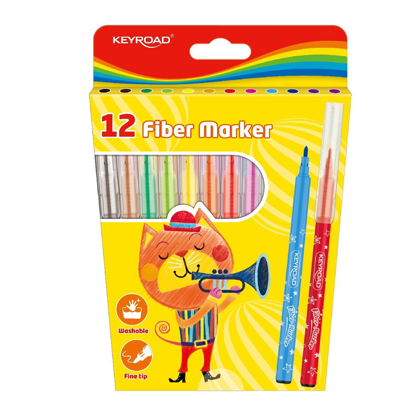 KEYROAD 12 RENK KEÇELİ KALEM KR971587 281590( KAMPANYALI)