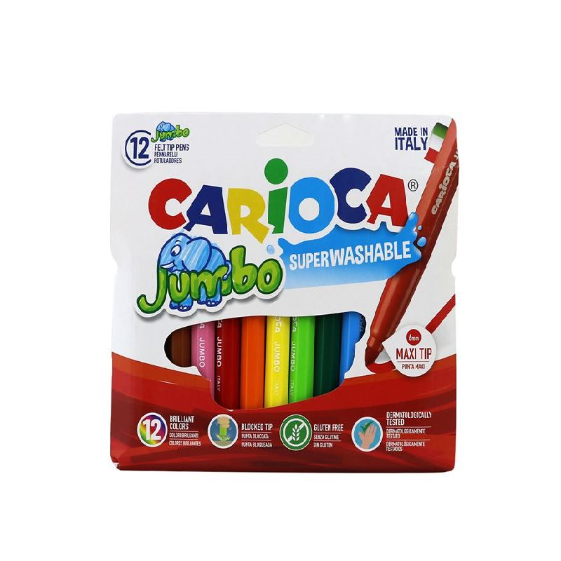 CARIOCA 12 RENK JUMBO KEÇELİ KALEM 40569