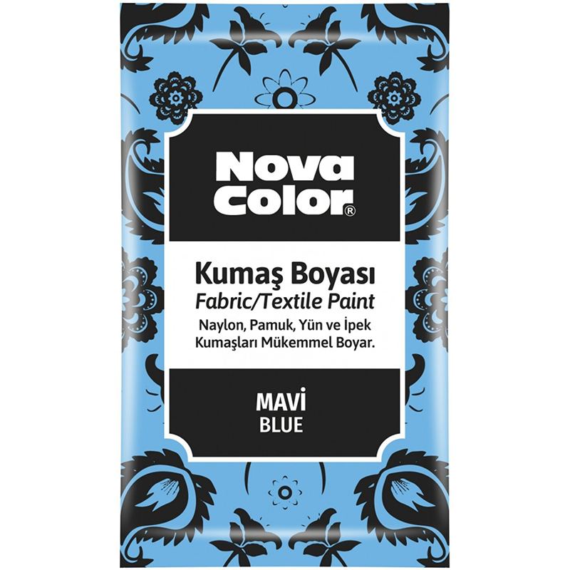 NOVA COLOR TOZ KUMAŞ BOYASI MAVİ 12 GR NC-902