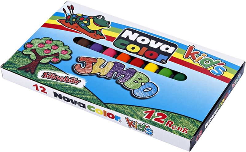 NOVA COLOR 12 RENK JUMBO MUM BOYA NC-2124