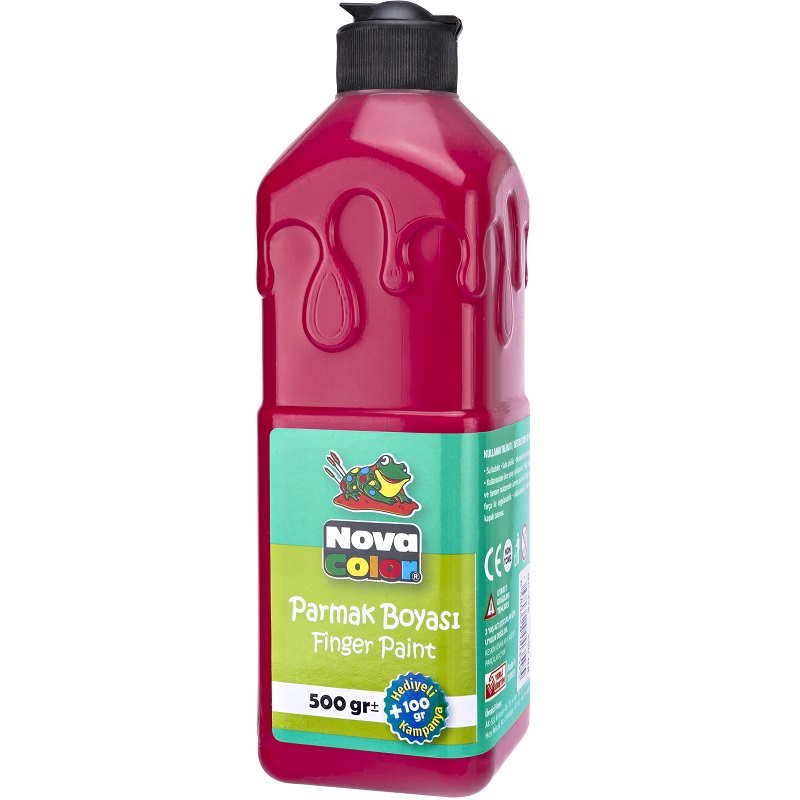 NOVA COLOR PARMAK BOYASI KIRMIZI 500 Gr NC-371