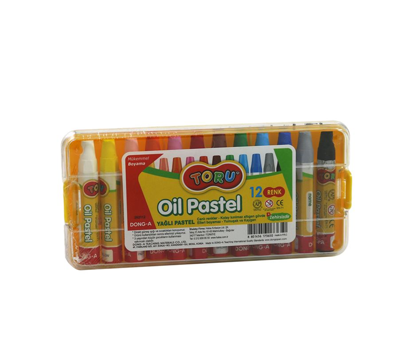 DONGA 12 RENK PASTEL BOYA PLS.KUTU 262112 ( ÖZEL FİYAT )