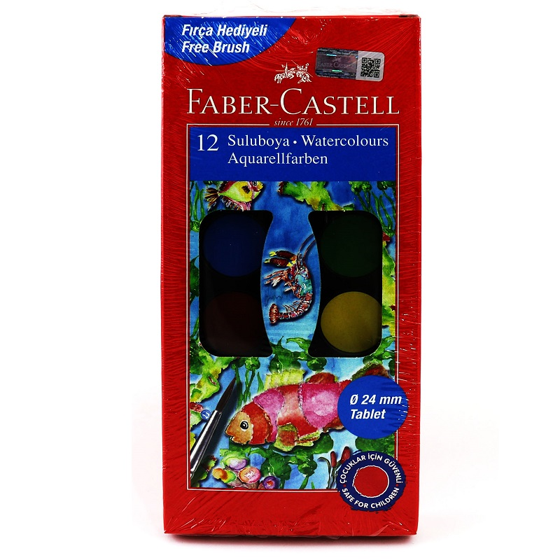 FABER 12 RENK SULU BOYA KÜÇÜK BOY 125011