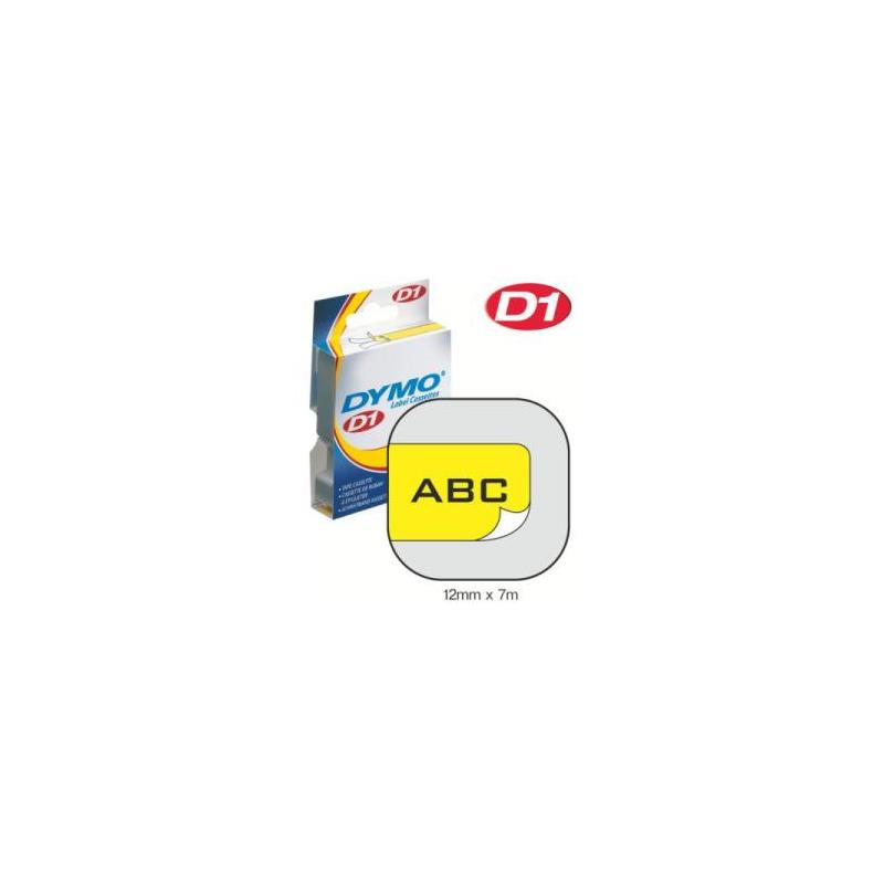DYMO 12mmx7m ŞERİT SİYAH/SARI (D-45018)