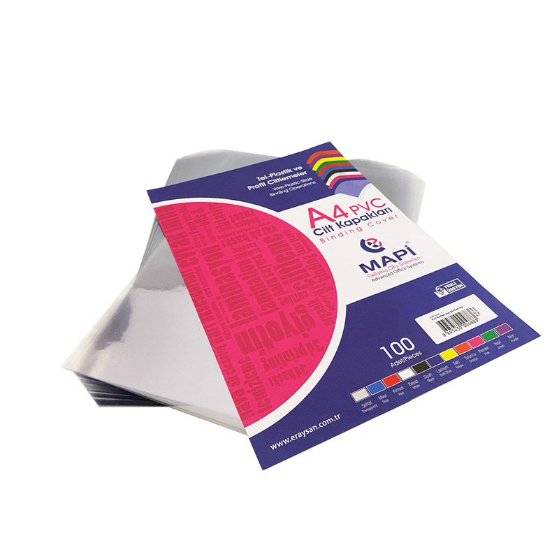 MAPİ A4 PVC CİLT KAPAĞI ŞEFFAF 160mic.2040250 (KAMPANYA)