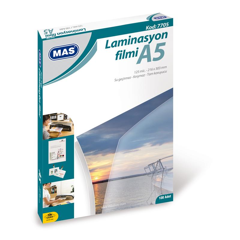 MAS 7705 A5 LAMİNASYON KAPLAMA 125mic