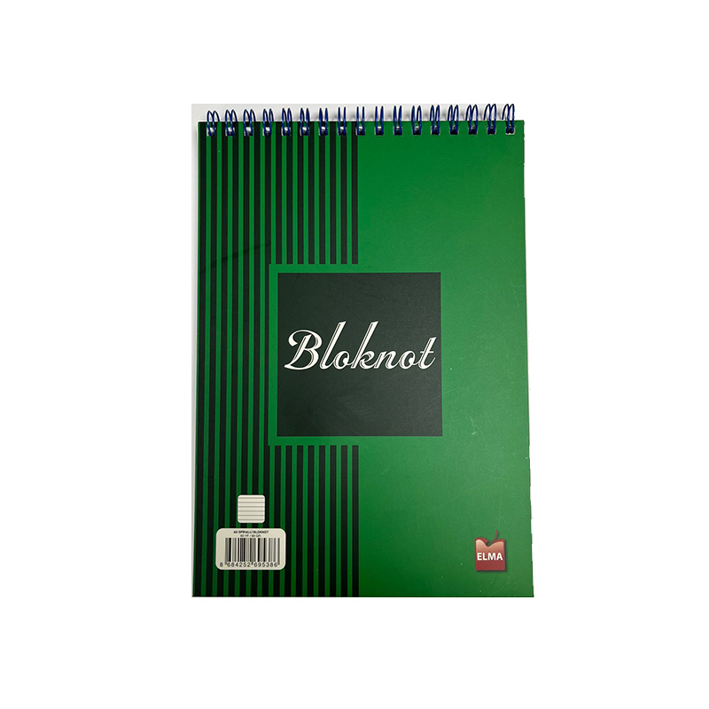 ELMA A4 SPİRALLİ ÇİZGİLİ BLOKNOT 60 yp.