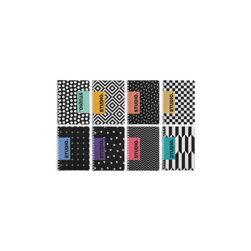 GIPTA STUDIO A6 ÇİZGİLİ 80 yp. SPR.KARTON KAPAK DEFTER 5669