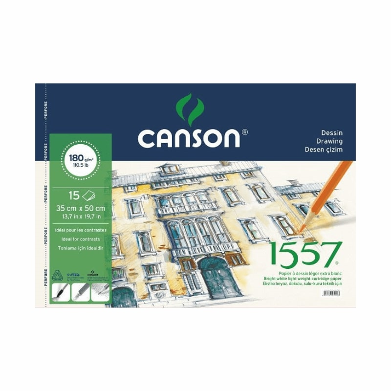 CANSON 1557 35x50 RESİM DEFTERİ 180 gr. 15 yp: