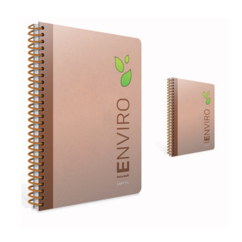 GIPTA ENVIRO 17x24 100 YP. ÇİZGİLİ SPR. SERT KAPAK DEFTER 1793
