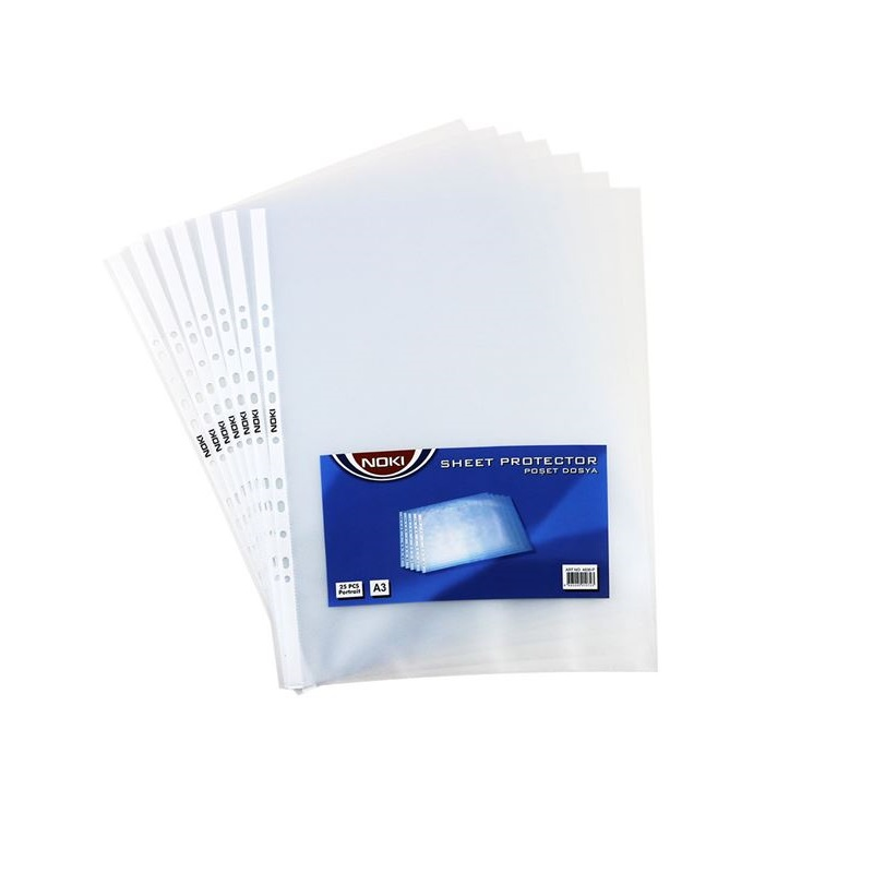 NOKİ A3 POŞET DOSYA DİKEY 25 Lİ 4836-P