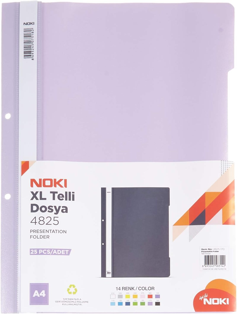 NOKİ TELLİ DOSYA XL LİLA 25 Lİ 4825-170