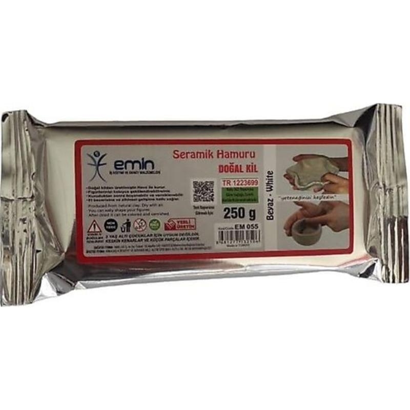 EMİN EM055 KİL HAMURU 250 GR BEYAZ
