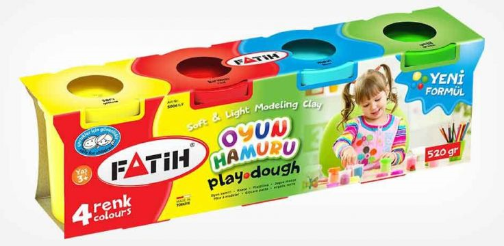FATİH 4 RENK OYUN HAMURU 400 GR 50803