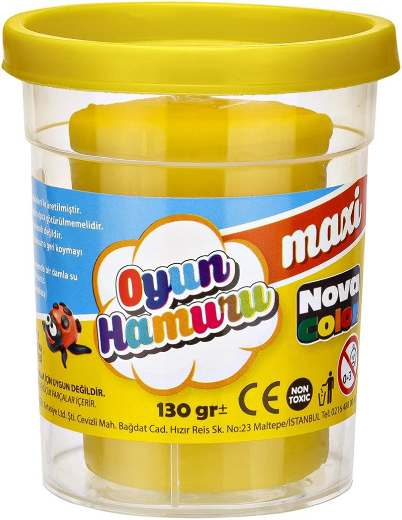 NOVA COLOR MAXİ OYUN HAMURU SARI NC-4140