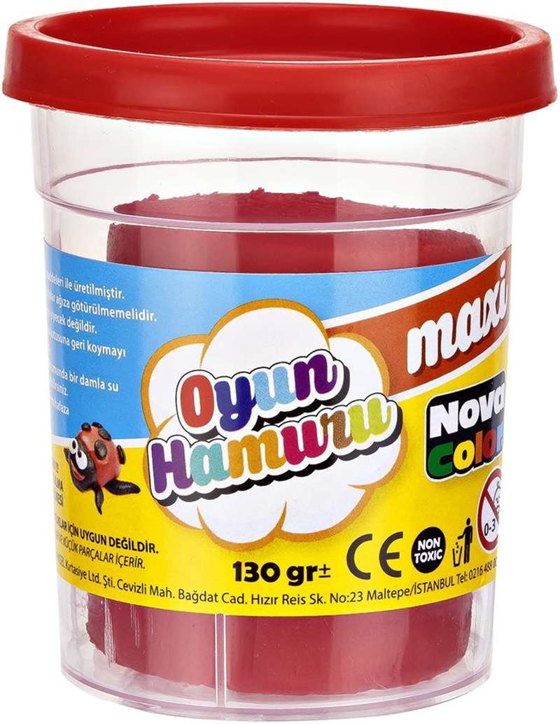 NOVA COLOR MAXİ OYUN HAMURU KIRMIZI NC-4141