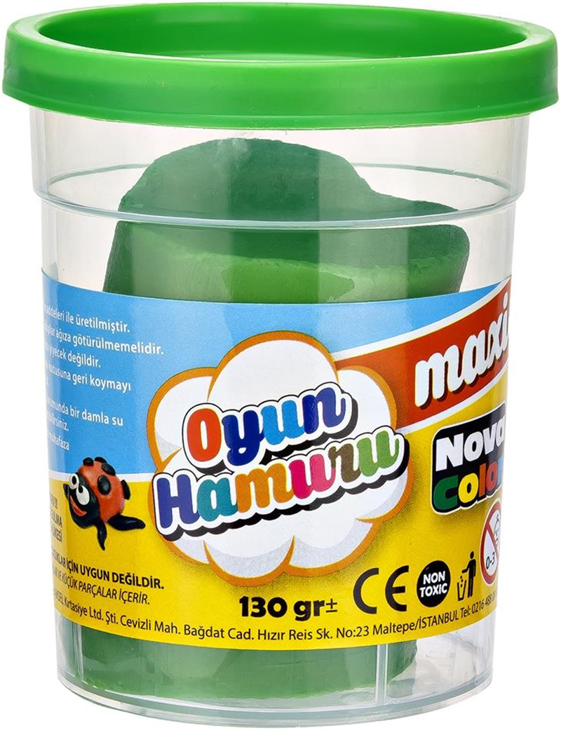 NOVA COLOR MAXİ OYUN HAMURU YEŞİL NC-4143