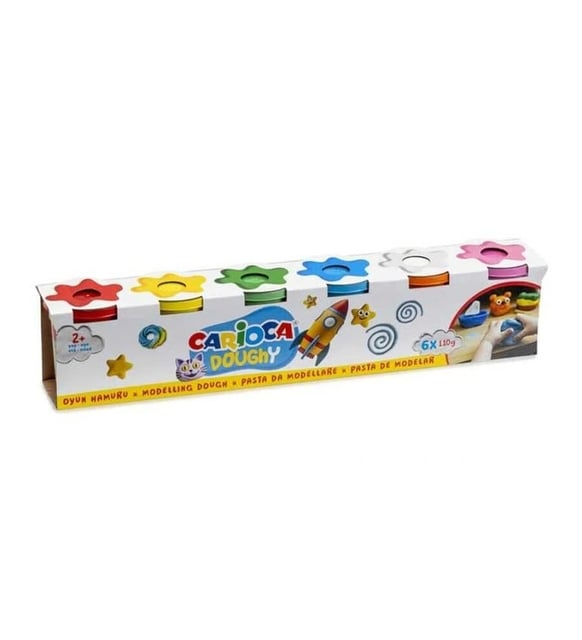 CARIOCA 6 RENK OYUN HAMURU 6x110 GR 42179