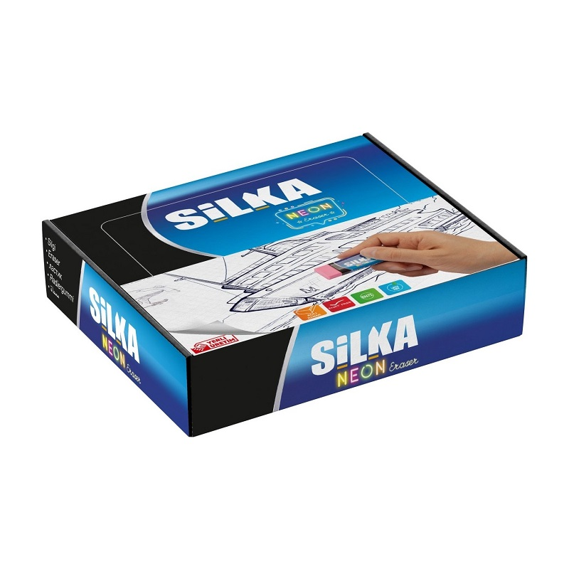 SİLKA NEON 4 RENK SİLGİ 20 Lİ ART.2