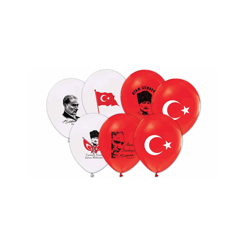 BALON 12-A BASKILI ATA/BAYRAK/NAZAR 100 LÜ