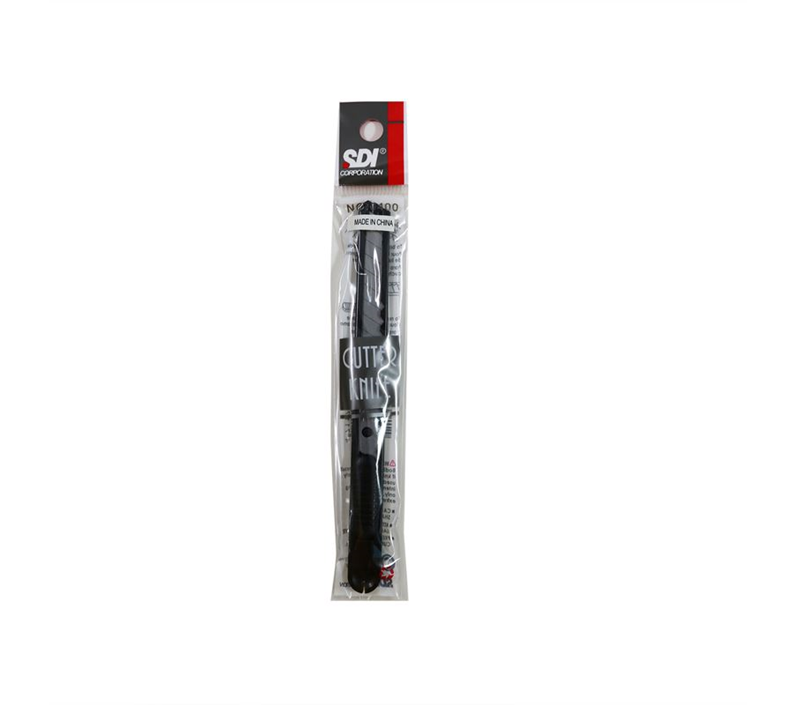 SDI 0400 MAKET BIÇAĞI DAR SİYAH METAL GÖVDE