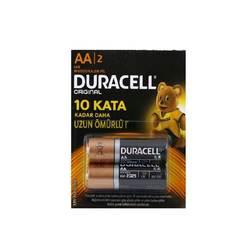DURACELL 2 Lİ KARTELA AA KALEM PİL 96661700