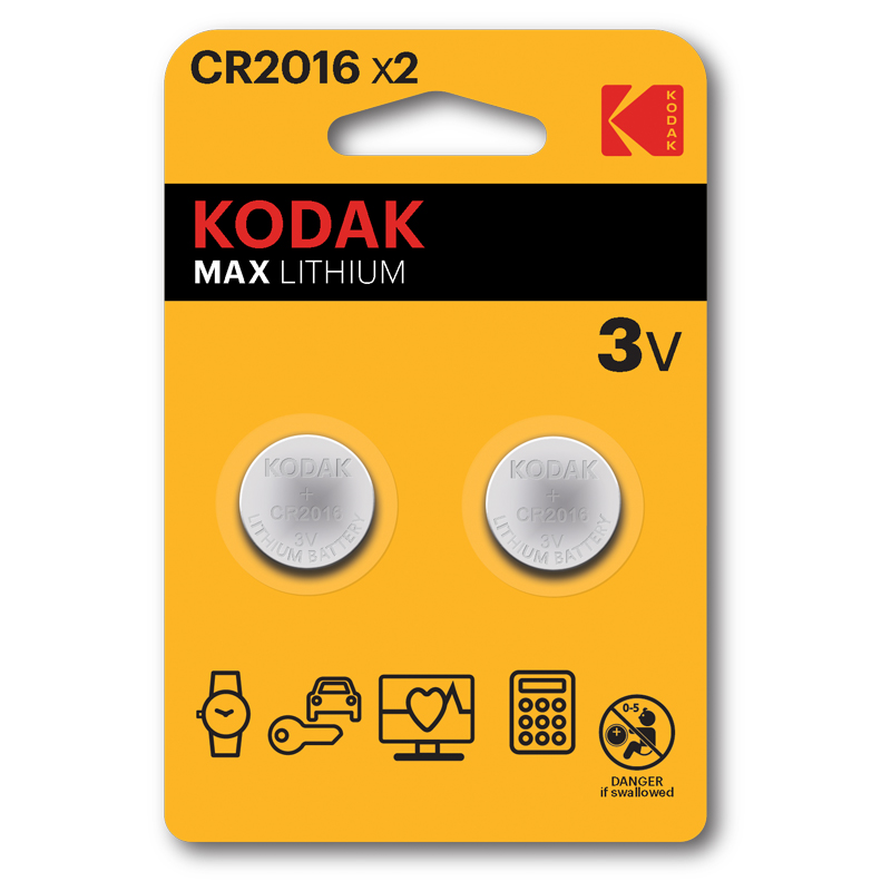 KODAK 30417663 CR2016 ULTRA LİTYUM PARA PİL 2 Lİ BLİSTER 344735