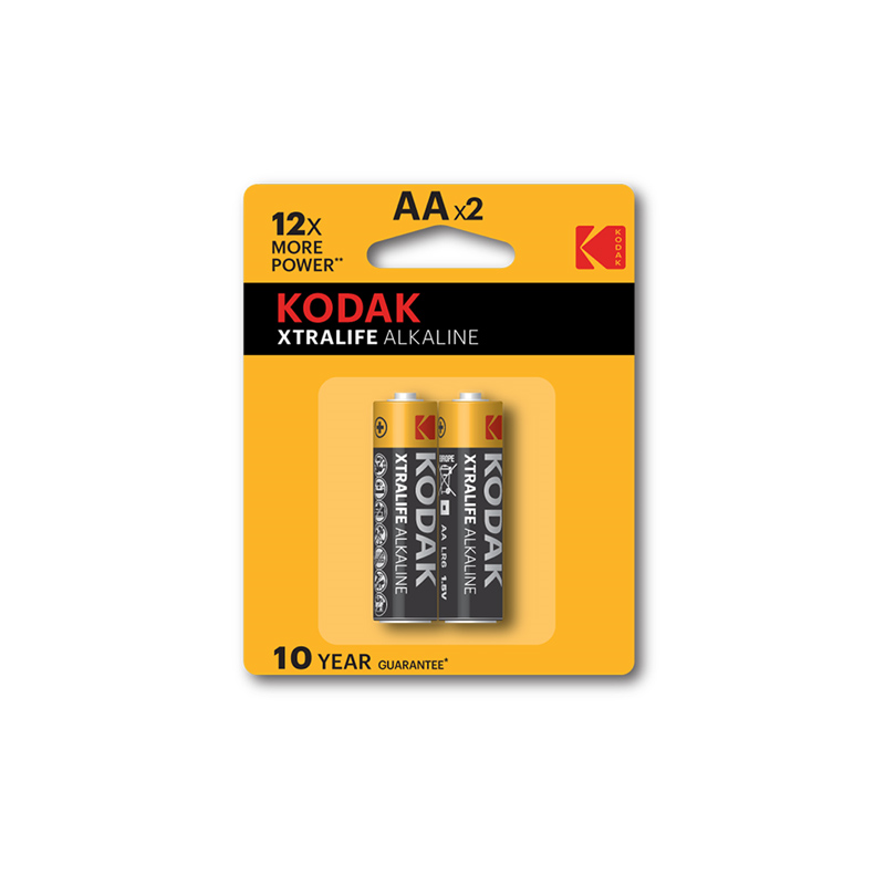 KODAK AA KALEM PİL 2 Lİ XTRALIFE ALKALİN AYRILABİLİR 2/6 KARTELA 30418462