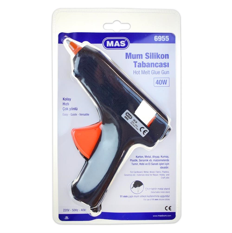 MAS 6955 BÜYÜK SICAK SİLİKON TABANCASI 40 WATT
