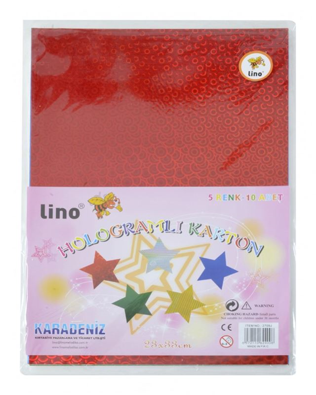 LINO 2709J HOLOGRAM KAĞIT 23x33 cm 10 LU