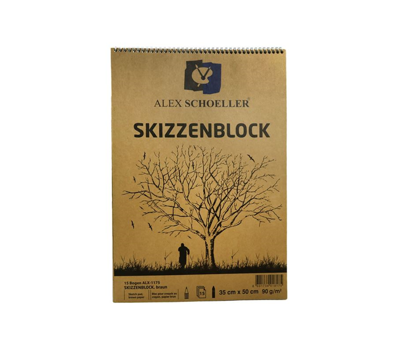 ALEX KRAFT ESKİZ BLOK 35x50 15 YP SPİRALLİ ALX1175