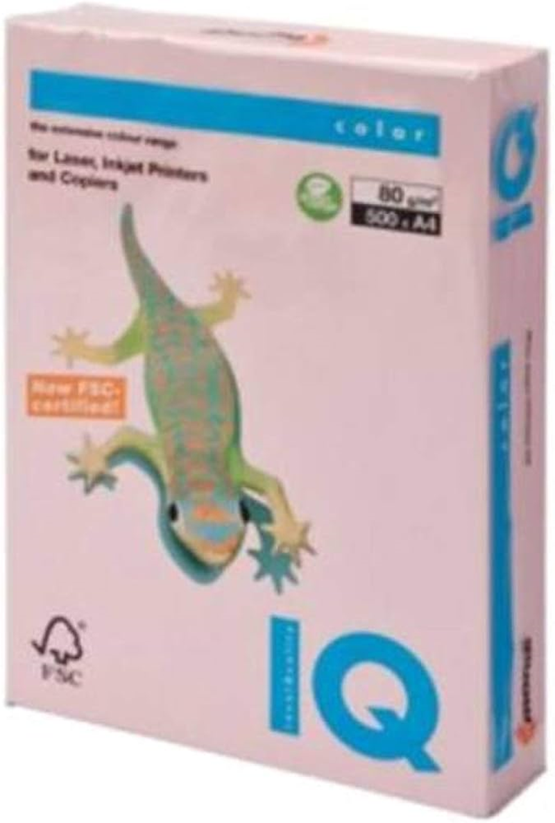 IQ A4 AÇIK GÜL RENKLİ FOTOKOPİ KAĞIDI 80 gr OPI74
