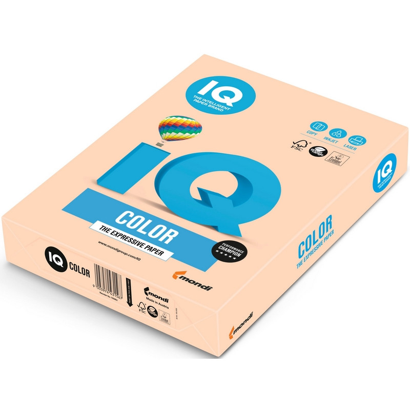 IQ A4 AÇIK SOMON RENKLİ FOTOKOPİ KAĞIDI 80 gr. SA24