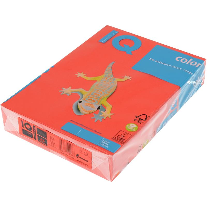 IQ A4 YOĞUN KIRMIZI RENKLİ FOTOKOPİ KAĞIDI 80 gr CO44