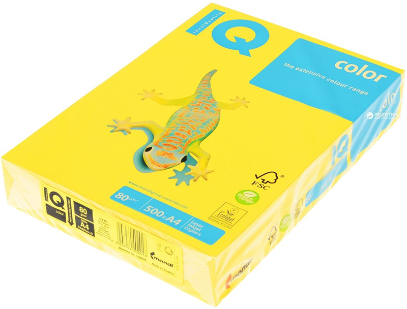 IQ A4 YOĞUN KOYU SARI RENKLİ FOTOKOPİ KAĞIDI 80 gr. CY39