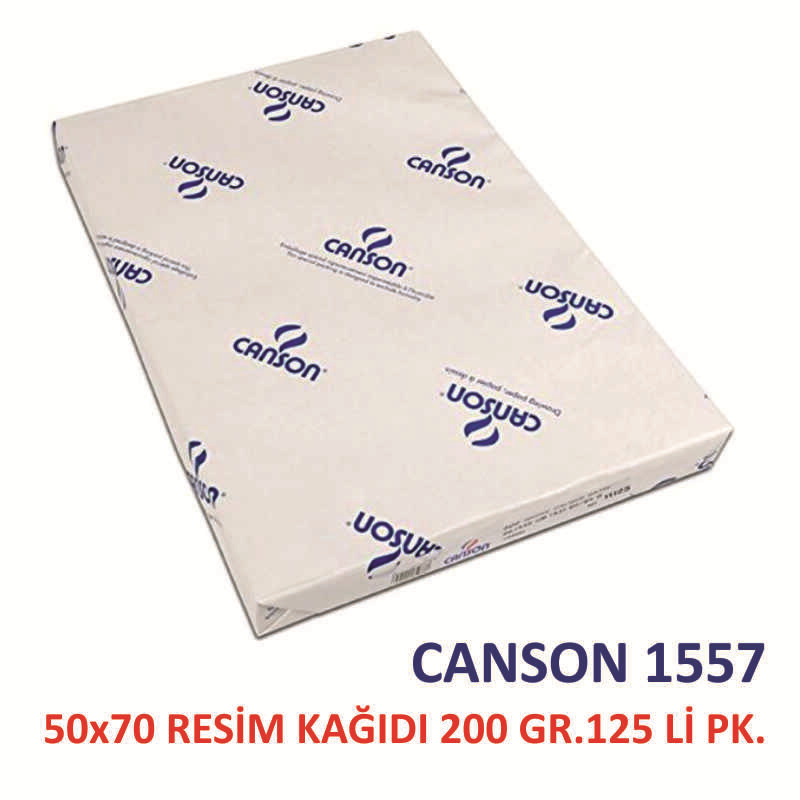 CANSON 1557 50x70 RESİM KAĞIDI 200 GR.125 Lİ PK.204121513