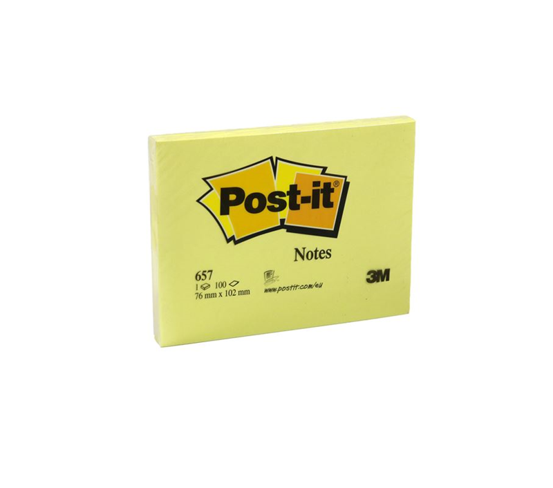 3M 657 76x102 SARI POSTİT