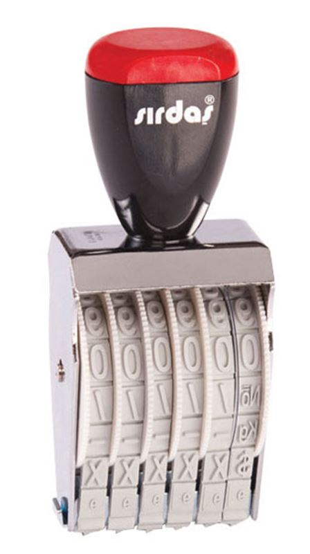 SIRDAŞ 1596 9mm 6 HANE NUMARATÖR