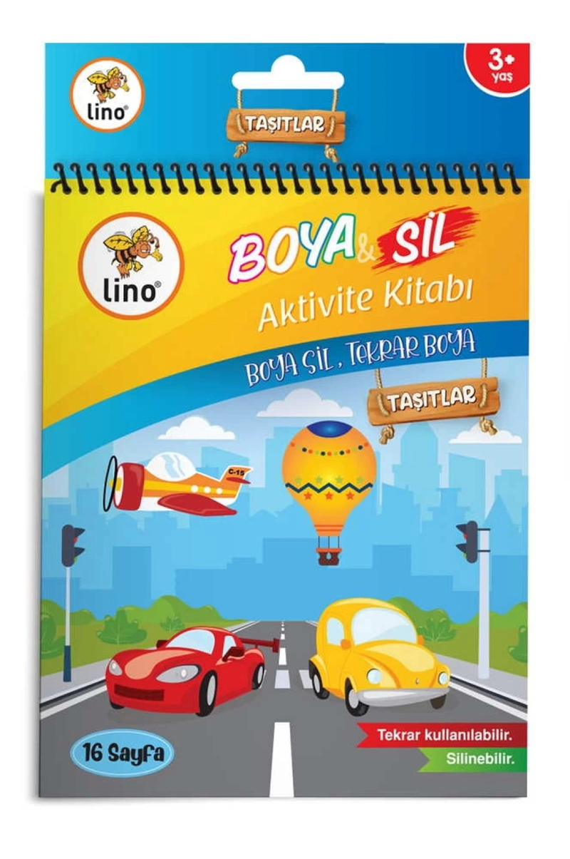 LINO BS-1001 BOYA SİL BOYAMA KİTABI ARAÇLAR
